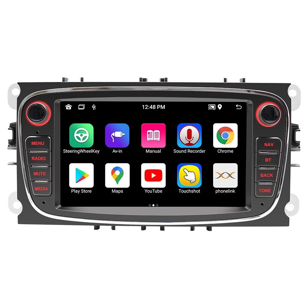 V562-A3050714060DBT-202508282345-00 7 Inch Android Navigation Radio For Ford Focus - Bluetooth Rds 1 + 32G - Black 2 + 64G - Image 1