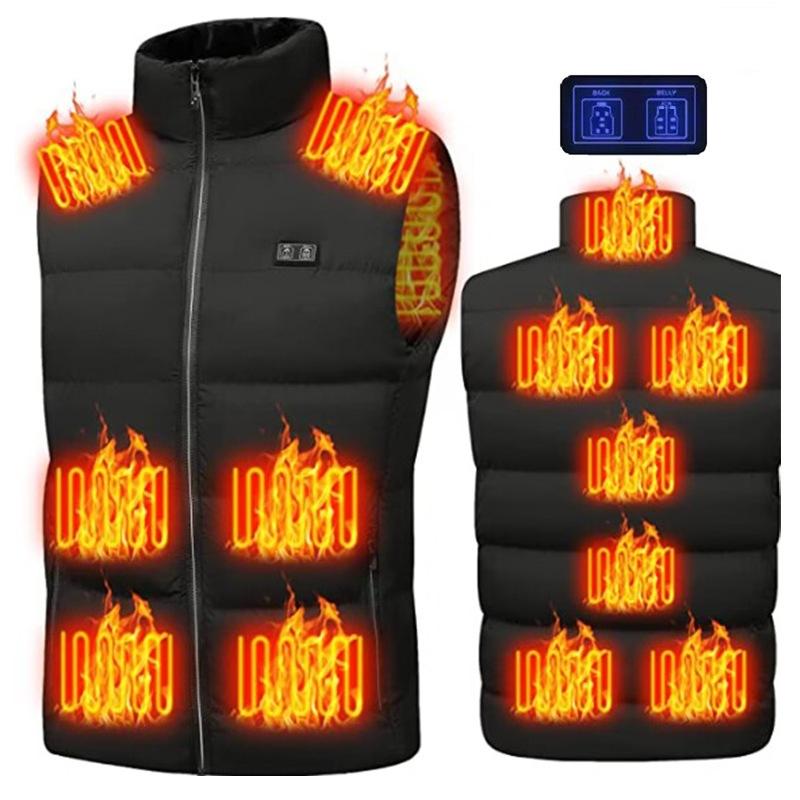 V562-A6067235060DBT-202508291236-00 Winter Smart Dual-Control 13-Zone Charging Heating Vest - Black - Xxxl - Image 1