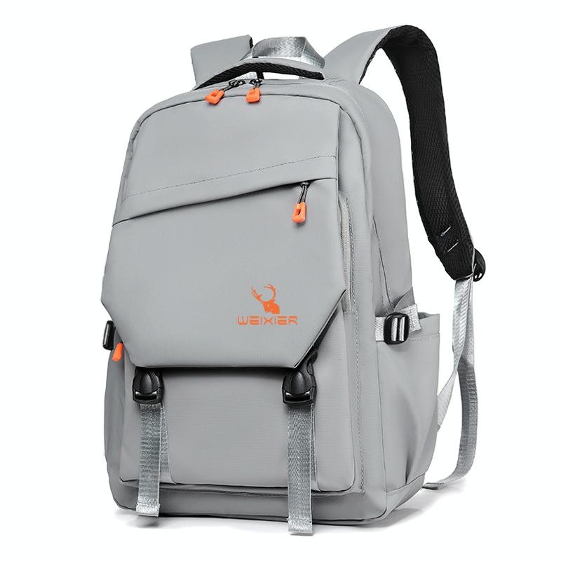 V562-B1010774060DBT-202508290104-00 Travel-ready Waterproof Double Shoulder Backpack - Light Gray - Image 1