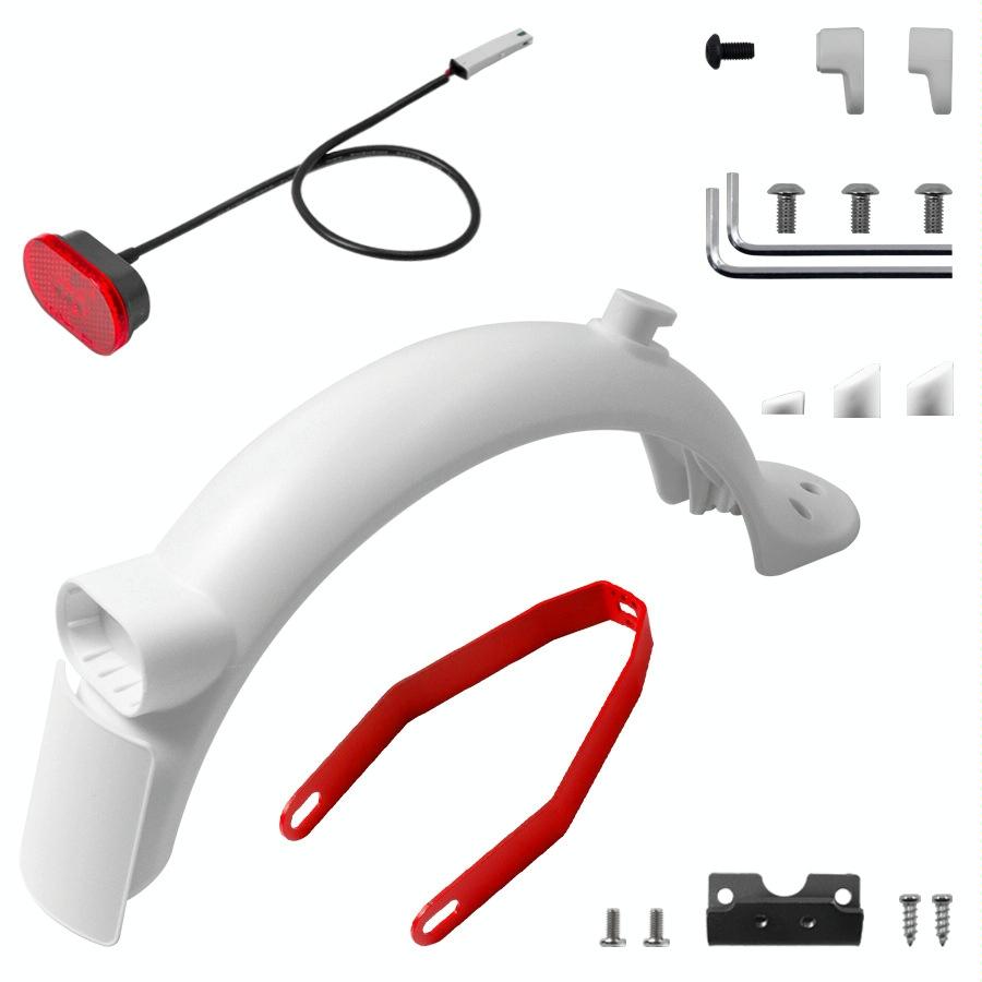 V562-B1020861060DBT-202508281741-00 Xiaomi M365 Pro 2 Electric Scooter Rear Fender Bracket with Tail Light and Tool Set - Red Suit - Image 1