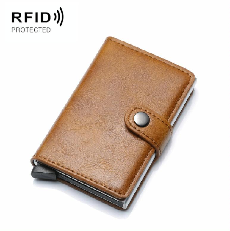 V562-B1029252240DBT-202508281426-00 Secure Rfid Blocking Aluminum Card Case - Brown - Image 1