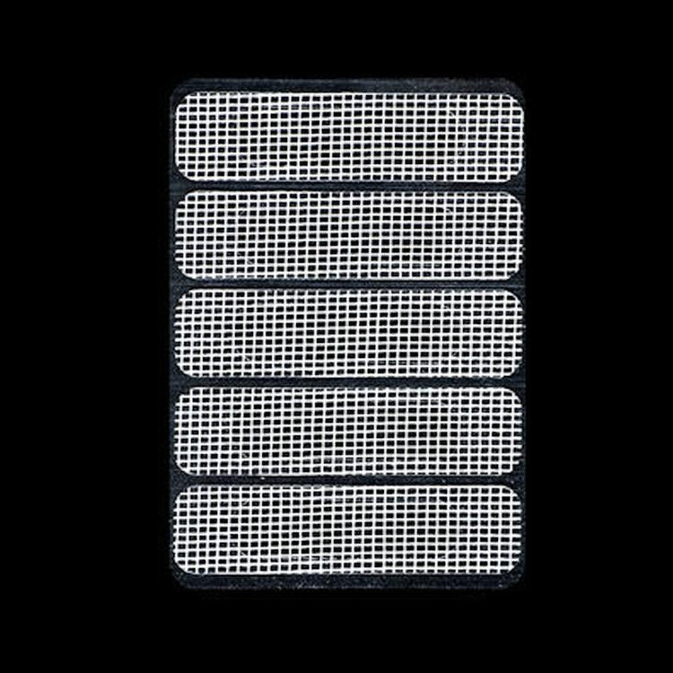 V562-B1044742060DBT-202508281440-00 5-piece Self-adhesive Mosquito Stickers for Screen Windows with Drain Holes - White - Image 1