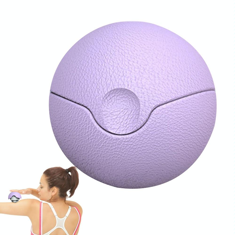 V562-B1052294060DBT-202508292320-00 3-In-1 Fitness Yoga Massage Ball Cervical Meridian Massager - Purple - Image 1