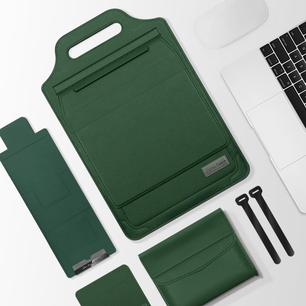 V562-B105767200ADE-202508290431-00 Versatile Laptop Bag with Mouse Pad Stand - Green - Image 1