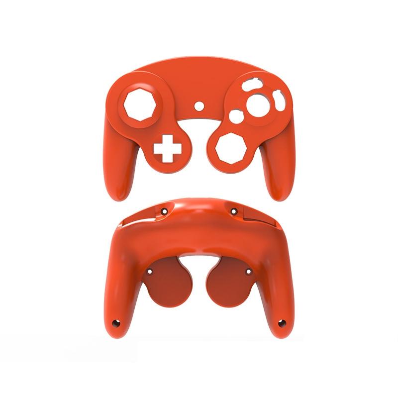 V562-B1068102750DBT-202508280625-00 Nintendo Ngc Replacement Shell Handles - 2 Piece Set - Orange - Image 1