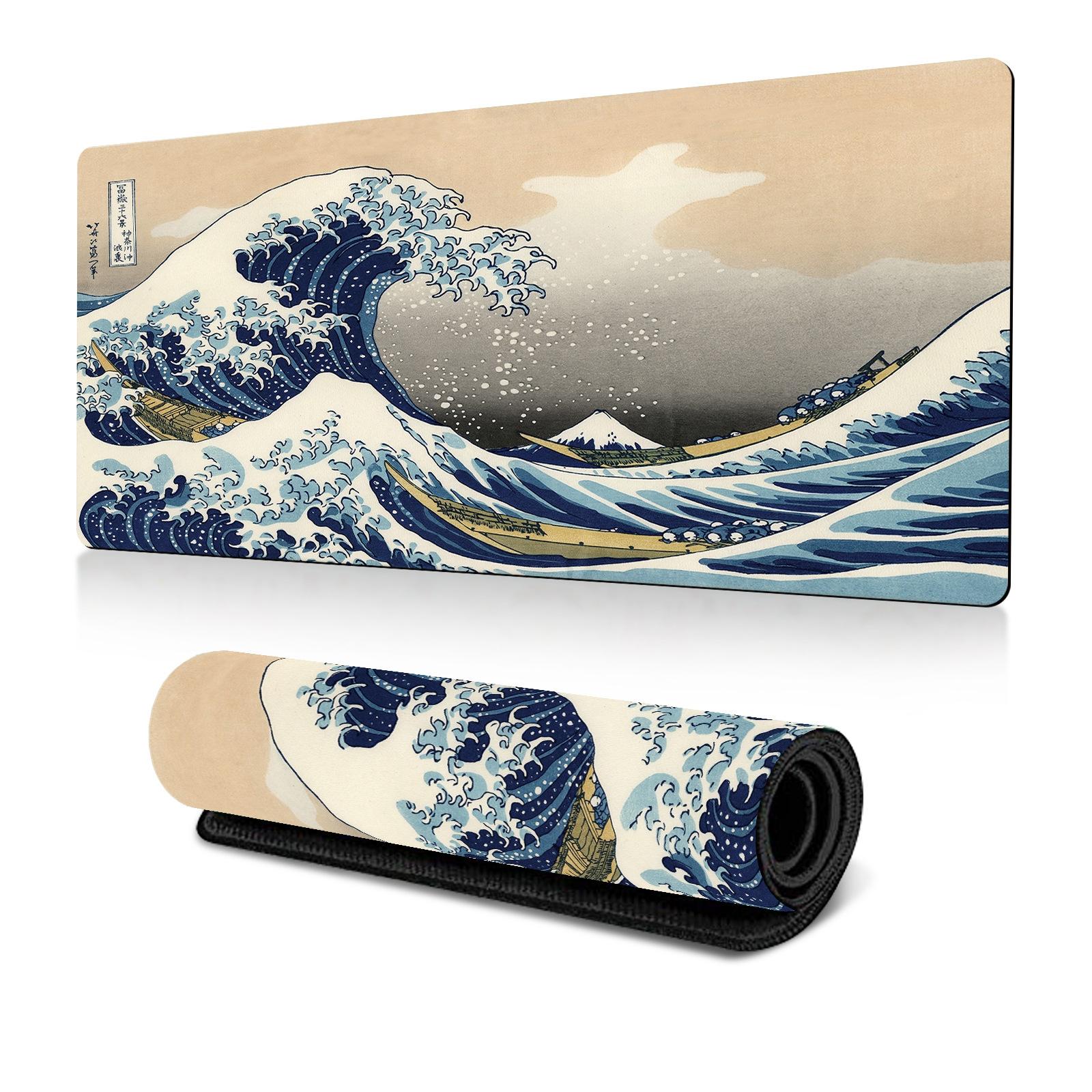 V562-B1068855060DBT-202508291535-00 Non Slip Gaming Mouse Pad Big Wave Design - No.25 - 300X600X2Mm - Image 1