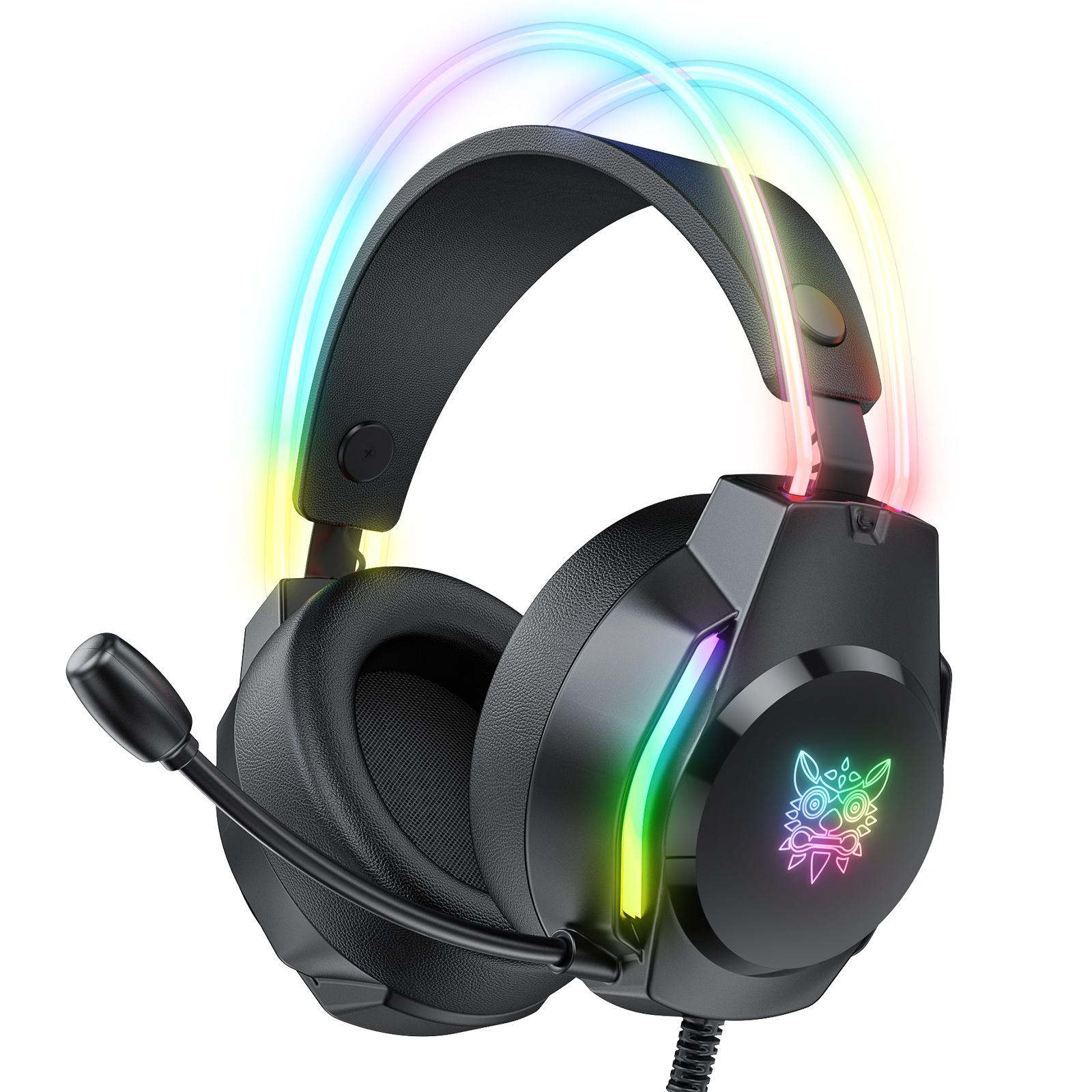 V562-B106914400ADE-202508292145-00 Rgb Wired Gaming Headset With Usb+3.5Mm - Black - Image 1