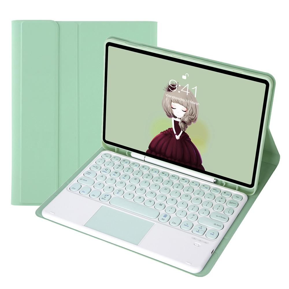 V562-B108394100ADE-202508290840-00 Detachable Bluetooth Keyboard Leather Case For Ipad Air 4 / 5 With Touch Control And Skin Feel Texture - Pink - Image 1