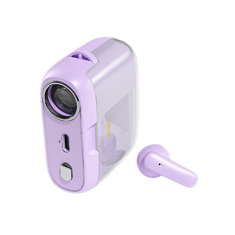 V562-B108931500ADE-202508281716-00 Wireless Bluetooth Earphones - Wk S28 Projections - Tws - Purple - Image 1