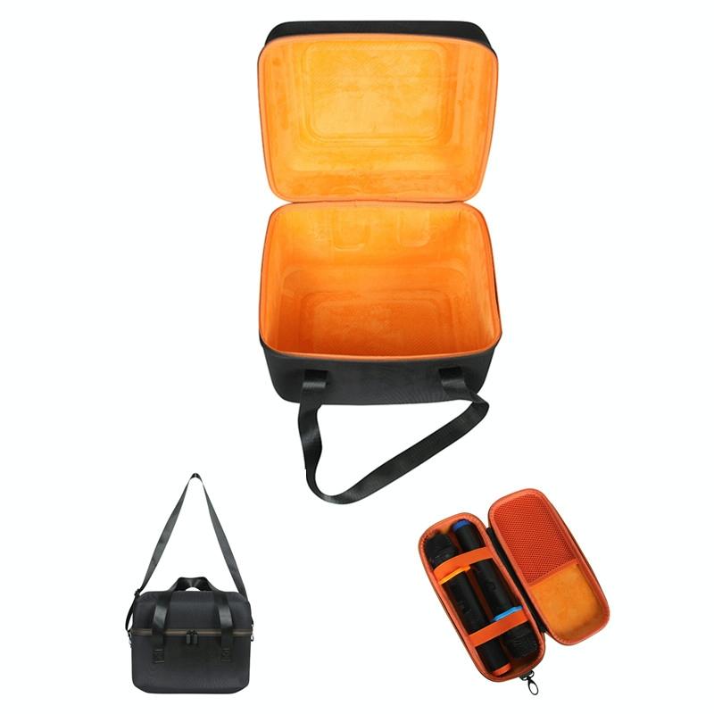 V562-B108949100AYS-202508281931-00 Jbl Partybox Encore Portable Bag with Microphone Storage - Shockproof - Black + Orange - Image 1