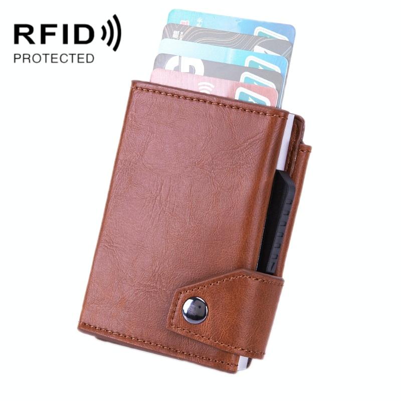 V562-B1096912750DBT-202508281435-00 Rfid-protected Aluminum Coin Purse - Secure & Stylish - Mad Horse Aprico - Image 1