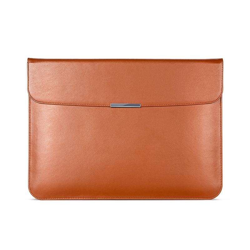 V562-B207899300ADE-202508290354-00 Leather Laptop Sleeve - Ultra-thin and Stylish - Brown - Image 1