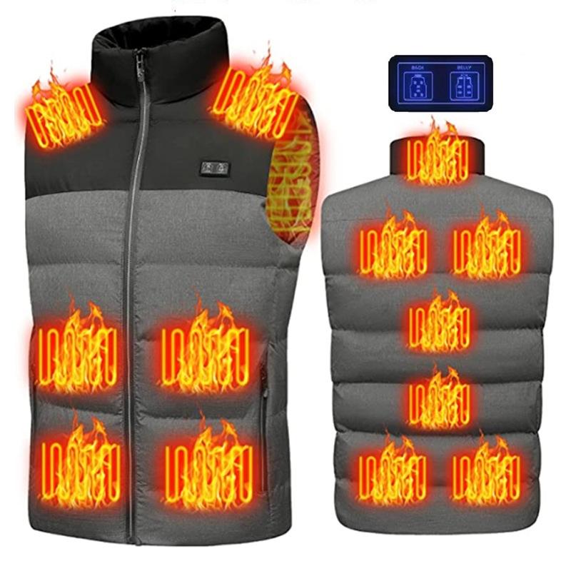 V562-B5067235060DBT-202508291236-00 Winter Smart Dual-Control 13-Zone Charging Heating Vest - Grey - Xxl - Image 1