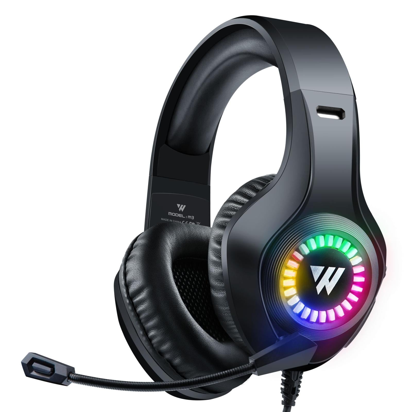 V562-B6795CP-202508280735-00 Adjustable Rgb Gaming Headset With Mic Black - Image 1