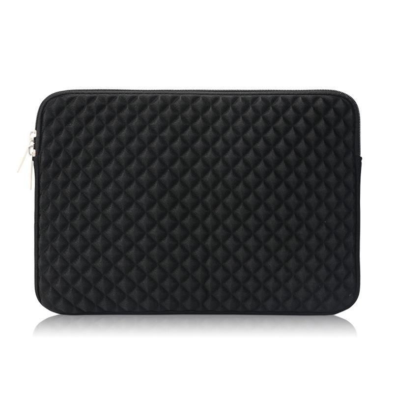 V562-B7410BL-202508290753-00 Textured Diamond Laptop Sleeve - Compact - Black - Image 1