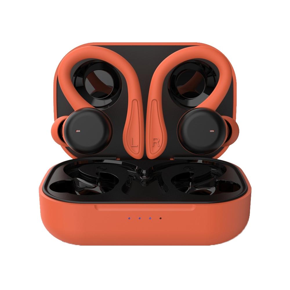 V562-C100435500ADE-202508281721-00 Waterproof t & g T40 Tws Bluetooth Earphones with Charging Box - Orange - Image 1
