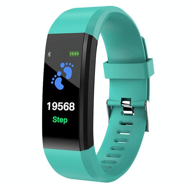 V562-C100486050DBT-202508281731-00 Fitness Tracker With Heart Rate And Blood Pressure Monitoring - Blue - Image 1