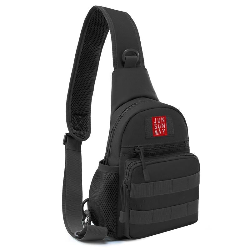 V562-C100758100AYS-202508290126-00 Waterproof Crossbody Chest Pack For Outdoor Sports Lightweight & Durable - Black - Image 1