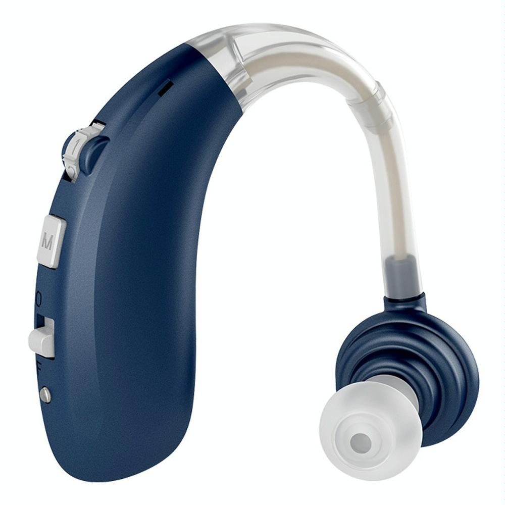 V562-C1007783060DBT-202508290310-00 Earhook Hearing Aid With Usb Charging Noise Reduction - Blue - Image 1