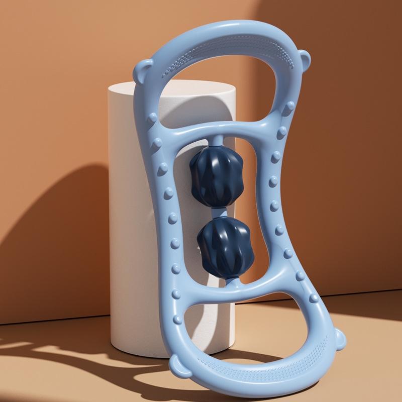 V562-C1009342060DBT-202508292041-00 Stretching Yoga Ring With Raised Point Roller - Sky Blue - Image 1