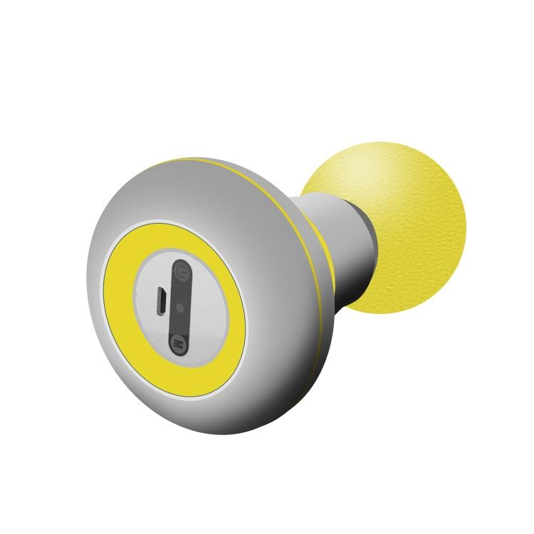 V562-C1037379950DBT-202508292310-00 Portable Muscle Relaxation Massager Home Vibrating Hammer - Yellow - Image 1