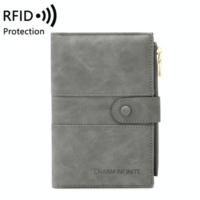 V562-C1061874060DBT-202508281126-00 Rfid-protected Multi-card Travel Document Pouch - Grey - Image 1