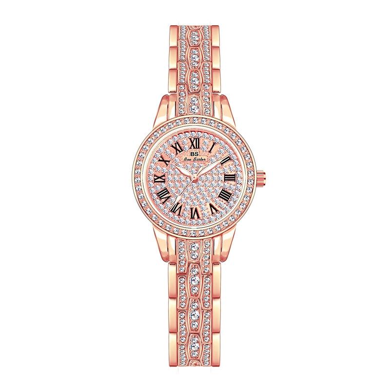 V562-C1062232060DBT-202508281430-00 Diamond Chain Women Watch - Elegant and Stylish - Rose Gold - Image 1