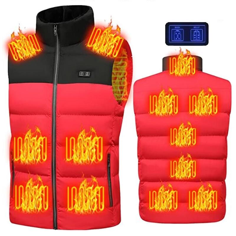 V562-C4067235060DBT-202508291241-00 Winter Smart Dual-Control 13-Zone Charging Heating Vest - Red - Xl - Image 1
