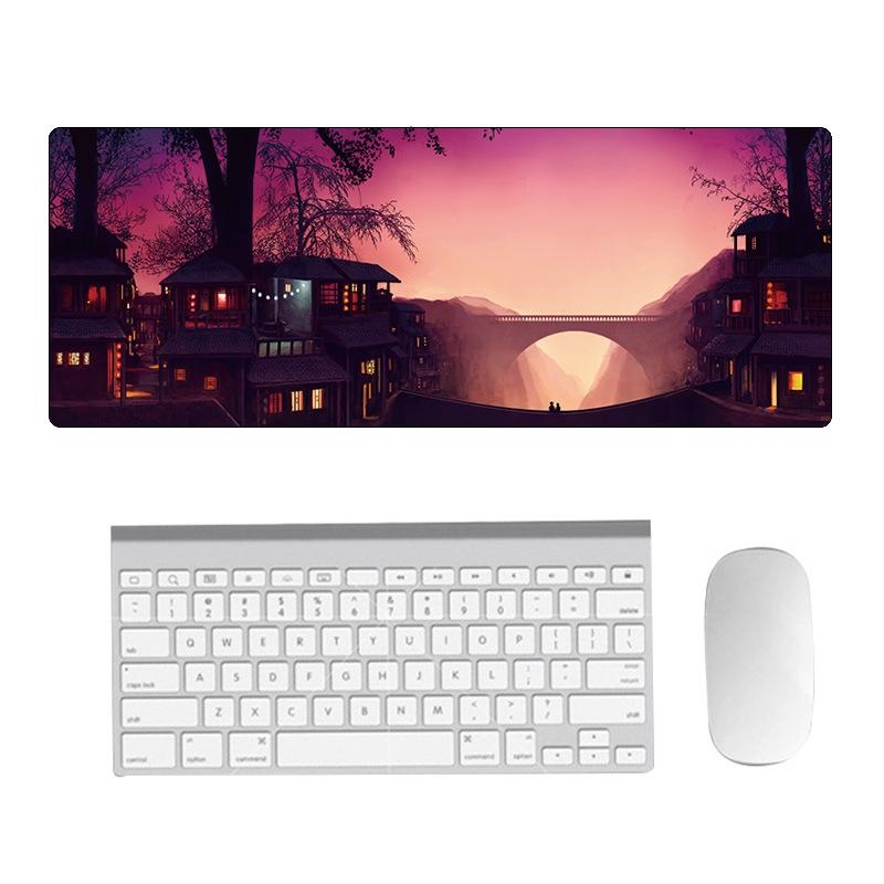 V562-C4078081060DBT-202508291425-00 Fantasy Pattern Mouse Pad 300 X 800 X 4Mm Hand Painted - 3 Dream Landscape - Image 1