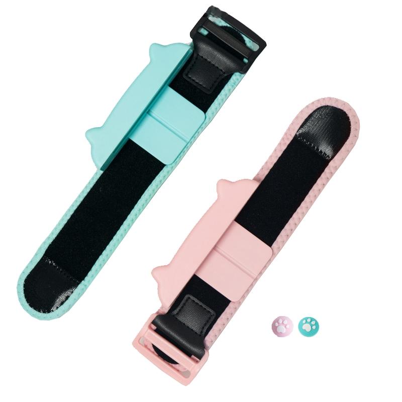 V562-D1026752060DBT-202508290145-00 Joy Con Wrist Bracelet for Switch - Dancing Game Handle - Pink Blue Long And Short - Image 1