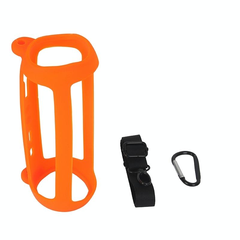 V562-D1034552060DBT-202508282015-00 Silicone Protective Case for Jbl Flip6 Bluetooth Speaker - Orange - Image 1