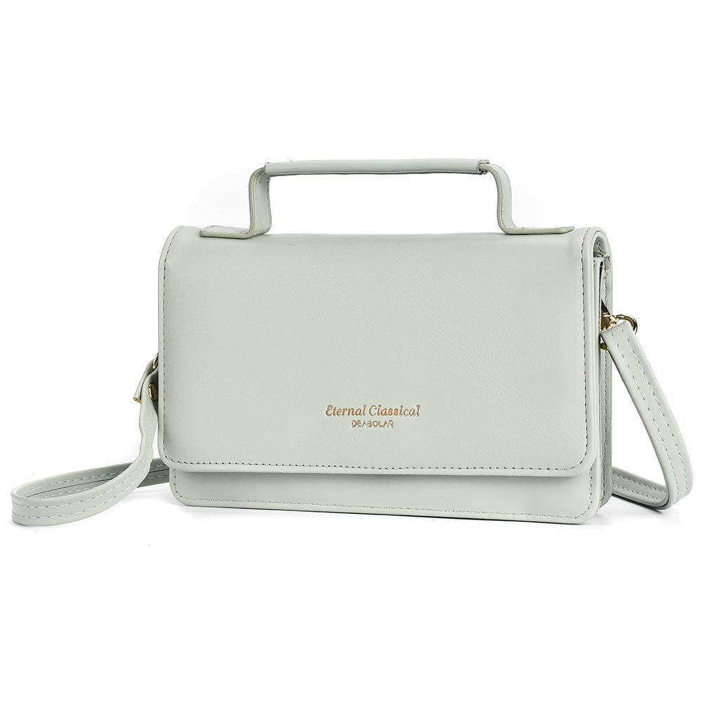 V562-E1040383060DBT-202508281846-00 Versatile Small Square Shoulder Phone Bag - Compact & Functional - Light Green - Image 1