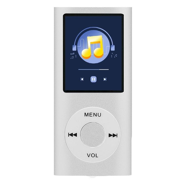 V562-E300390500ADE-202508291220-00 1.8 Inch Metal Mp4 Player + 16G Tf Card + Earphone + Cable - Silver - With Earphone+Cable - Image 1
