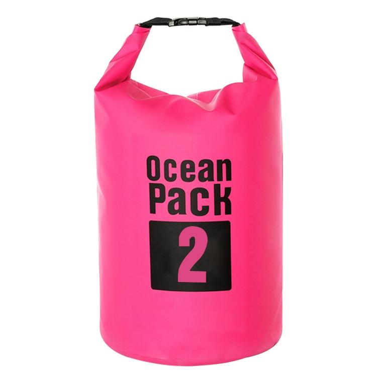 V562-F0885GO-202508282221-00 Waterproof Outdoor Dry Bag 2L Pvc Barrel Bag For Ultimate Protection - Pink - Image 1