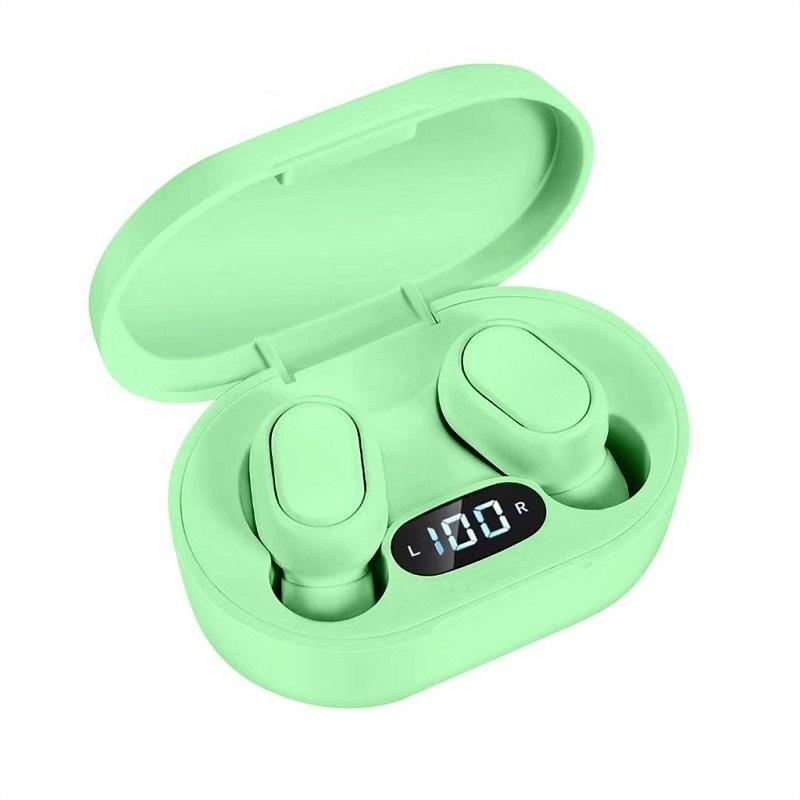 V562-F1052723060DBT-202508281645-00 Waterproof Tws Bluetooth 5.0 In-ear Headphones for Sports - Green - Image 1