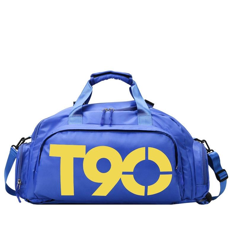 V562-F1059561060DBT-202508290931-00 Large Capacity Sports Bag With Wet / Dry Separation - Blue Yellow - Image 1