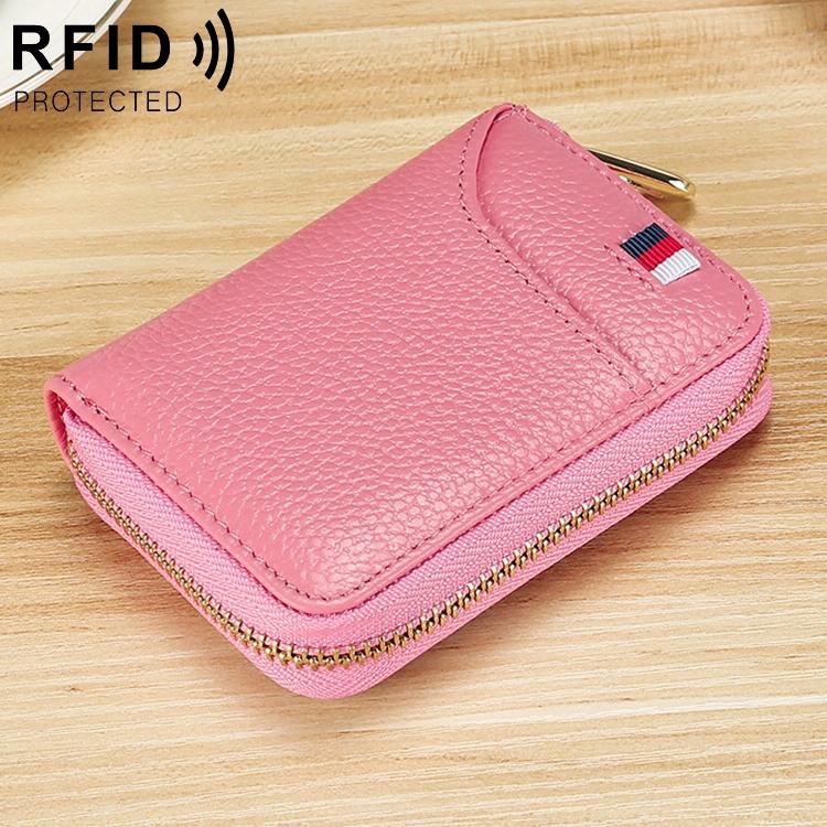 V562-F4122BCC-202508281046-00 Multi Card Rfid Ladies Wallet - Pink - Image 1
