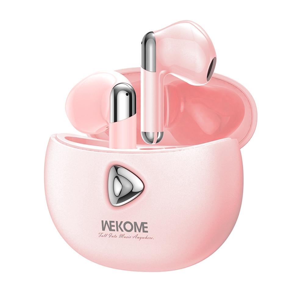 V562-F6271D6PI-202508281711-00 Wireless Noise-canceling Earphones - Wk V53 Dot Colour Series - Pink - Image 1