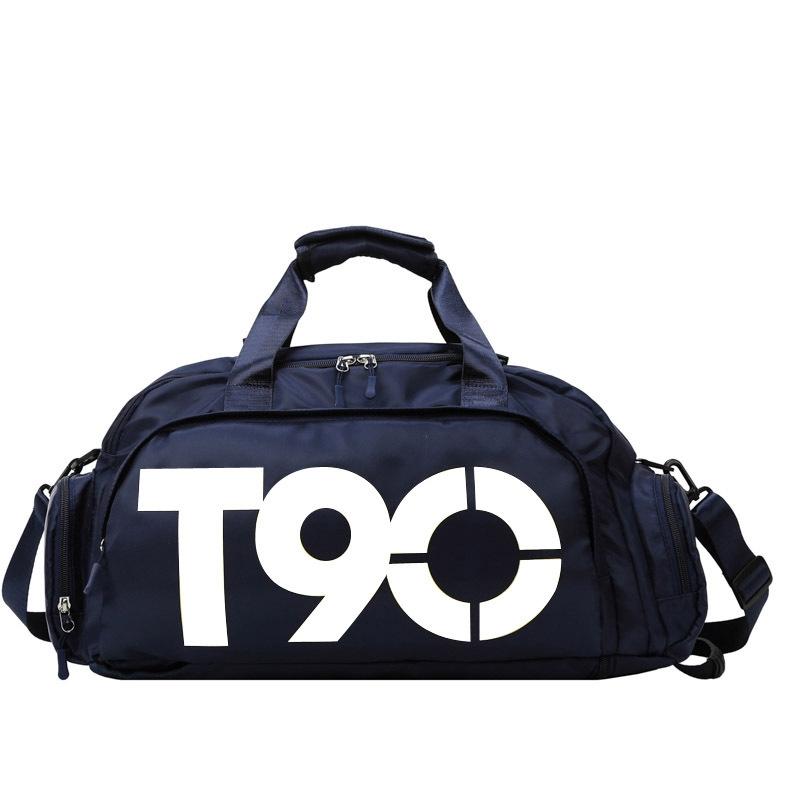 V562-G1059561060DBT-202508290935-00 Large Capacity Sports Bag With Wet / Dry Separation - Deep Blue White - Image 1