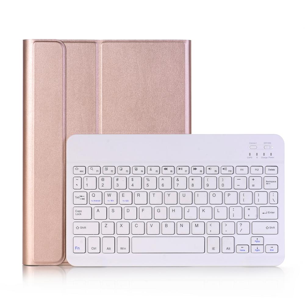 V562-GR8440D6PI-202508290736-00 10.2 Ipad Bluetooth Keyboard Case With Stand - Ultra-Thin & Detachable - Rose Gold - Image 1