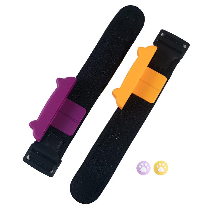 V562-H1026752060DBT-202508290140-00 Joy Con Wrist Bracelet for Switch - Dancing Game Handle - Purple Orange 29Cm - Image 1