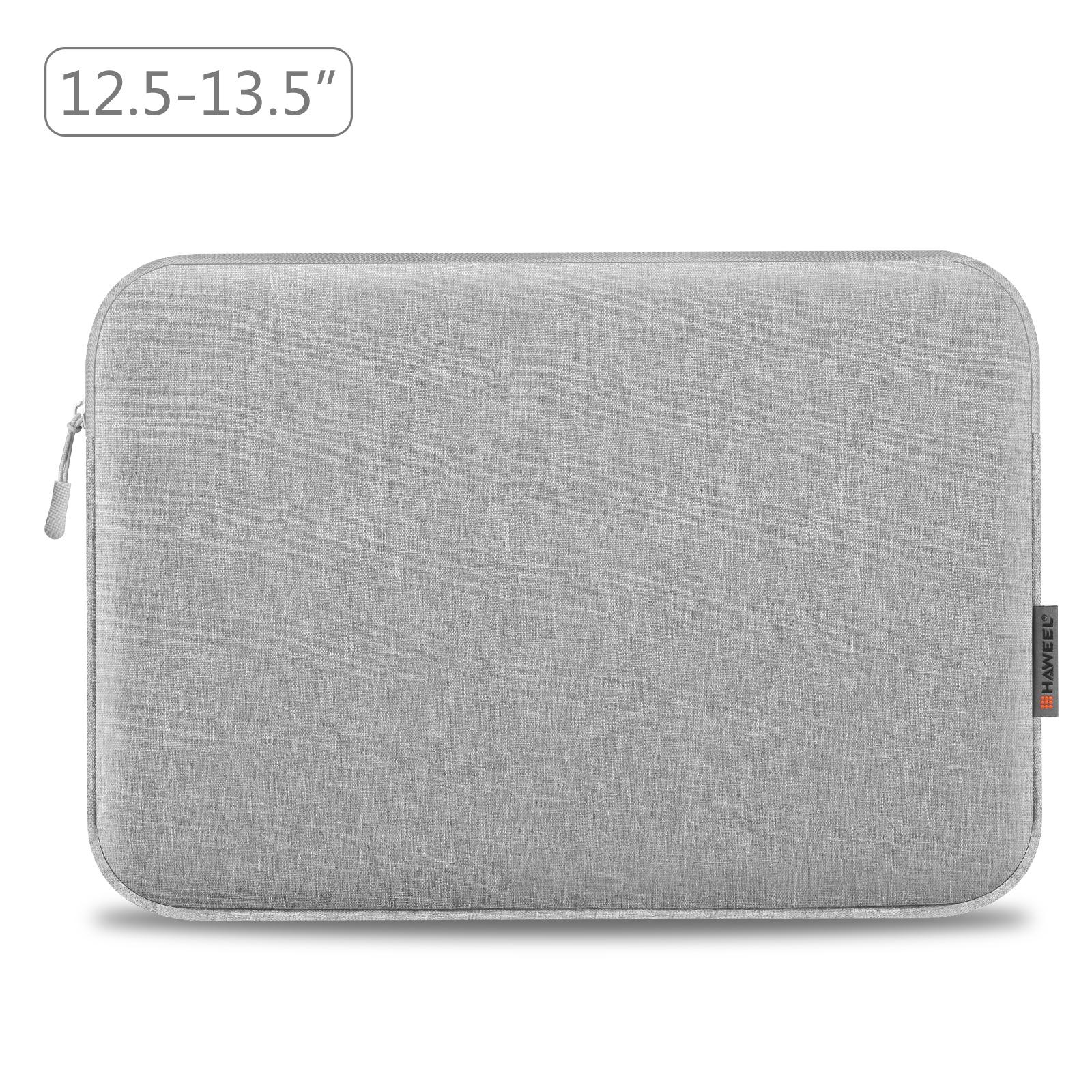 V562-H4107LWH-202508290836-00 13 Laptop Sleeve Briefcase for 12.5-13.5 Laptops - Zipper Closure - Grey - Image 1