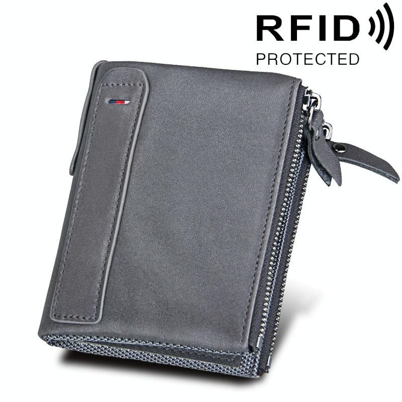 V562-H5801BCC-202508280720-00 Men Leather Rfid Blocking Card Holder Wallet - 12.1x9.4x2.7cm - Ccb1085H - Image 1