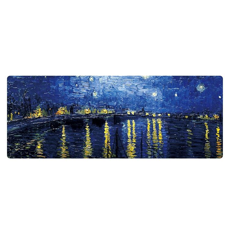 V562-I0177022060DBT-202508291511-00 Large Desk Mouse Pad For Oil Painting - Starry Night - Image 1