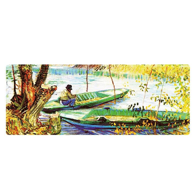 V562-K2077022060DBT-202508291321-00 Large Desk Mouse Pad For Oil Painting - Fisherman - Image 1