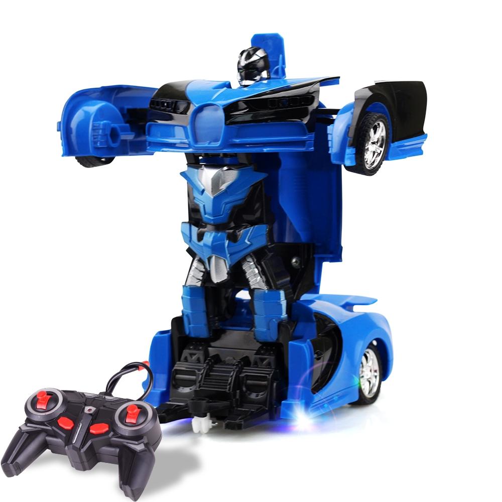 V562-L1610THC-202508271745-00 Remote Control Deformed Car - 4 Channels Blue - Image 1