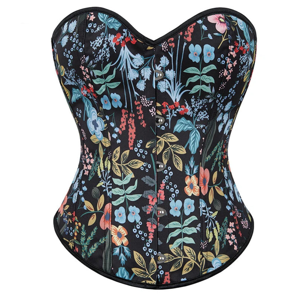 V562-OBBPBBNTBAKPTAKL-8-202508291830-00 Strapless & Backless Corset Tops For Women Front 5 Busk Closure Lace Up Boned Plus Size S-6Xl - L - Image 1