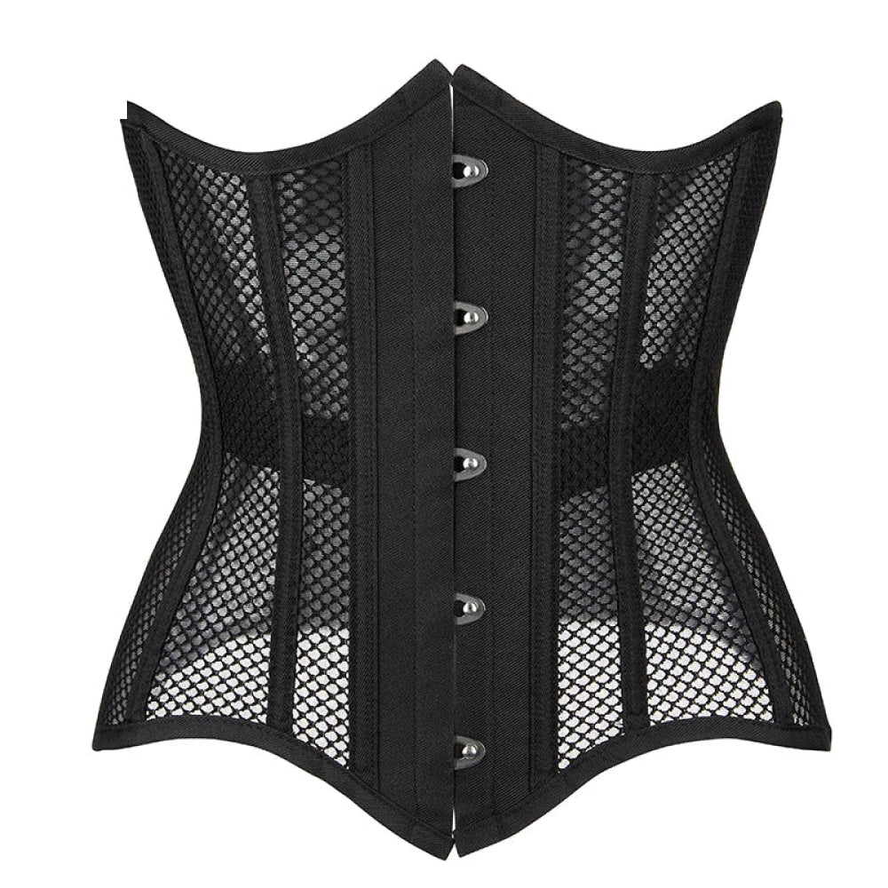 V562-OBBPBBPPBKXPPTTX-3-202508291831-00 16 Steel Boned Mesh Underbust Corset For Women Hourglass Body Shaper - Xs - Image 1