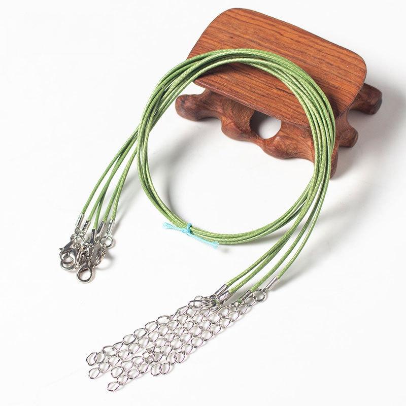 V562-Q1044422750DBT-202508290711-00 100 Crystal Pendant Necklaces On Rope Elegant Jewelry Lanyards - Green - Image 1