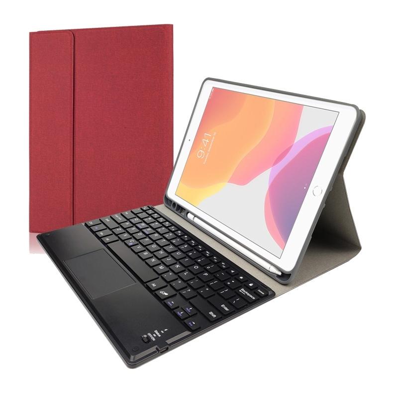 V562-R1631CMW-202508290711-00 9.7 Ipad Keyboard Case With Touchpad Pen Slot & Bracket - Magnetic Detachable - Red - Image 1